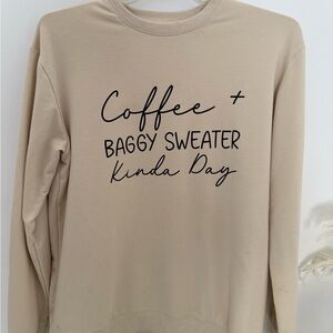 Casual Beige Sweater for Women